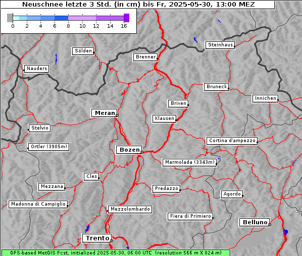 Neuschnee, 30. 5. 2025