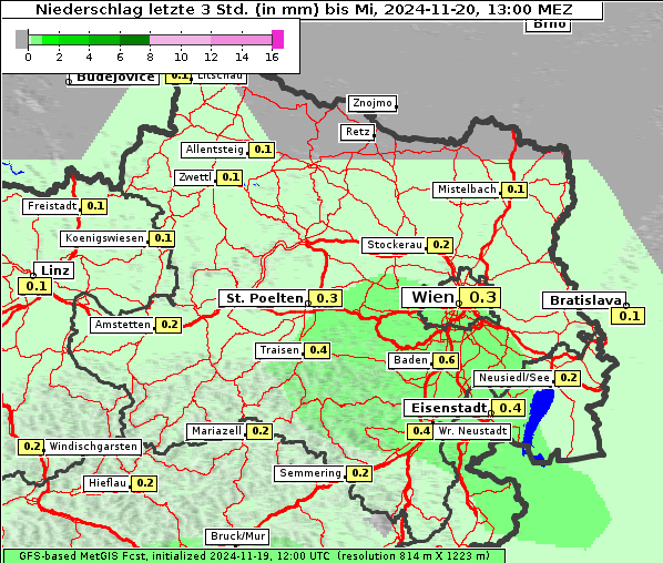 Niederschlag, 20. 11. 2024