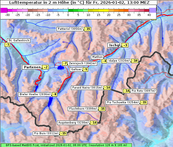 Temperatur, 2. 1. 2026