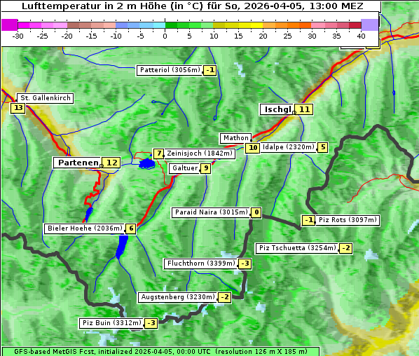 Temperatur, 5. 4. 2026