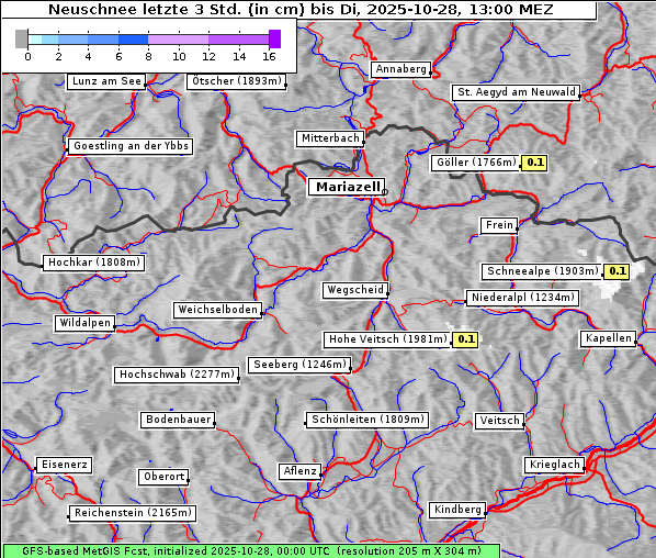 Neuschnee, 28. 10. 2025