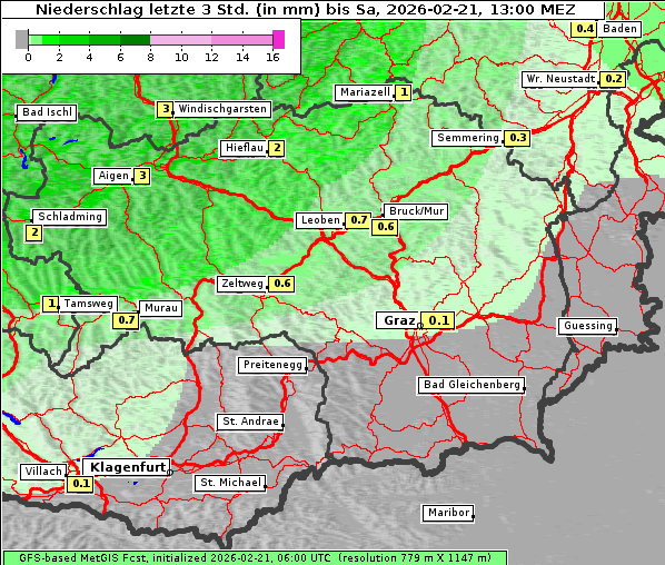 Niederschlag, 21. 2. 2026