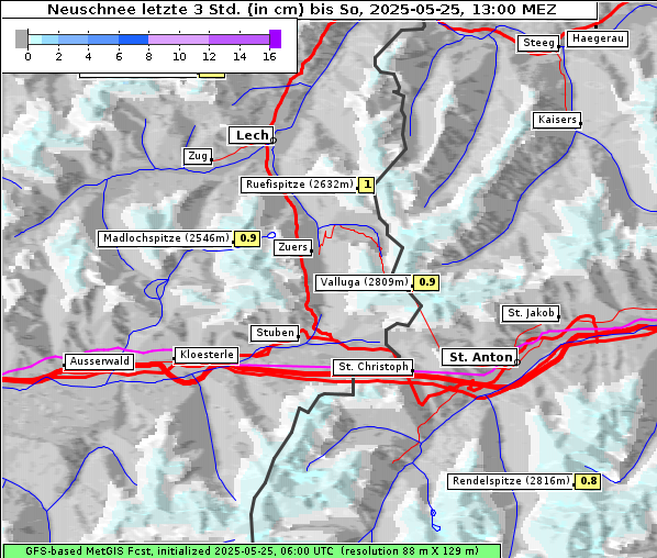 Neuschnee, 25. 5. 2025