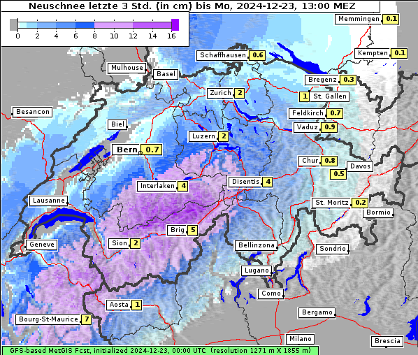 Neuschnee, 23. 12. 2024