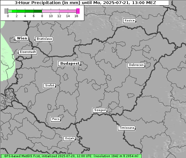Niederschlag, 21. 7. 2025