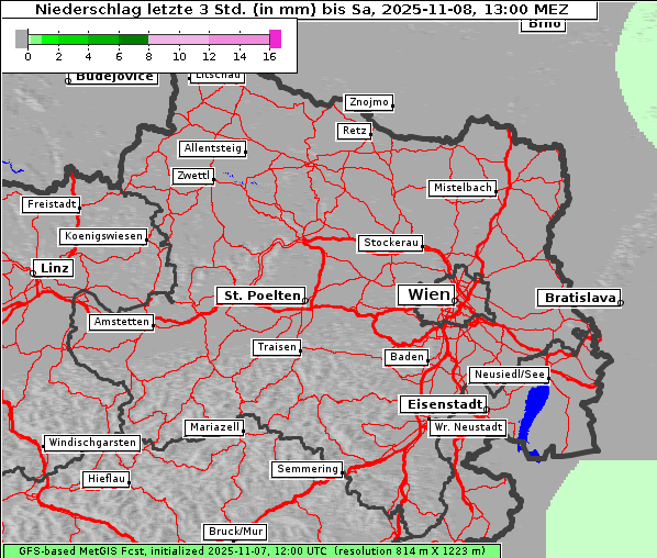 Niederschlag, 8. 11. 2025