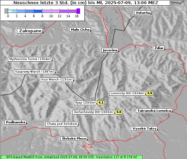 Neuschnee, 9. 7. 2025