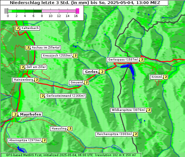 Niederschlag, 4. 5. 2025