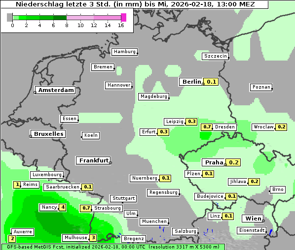 Niederschlag, 18. 2. 2026