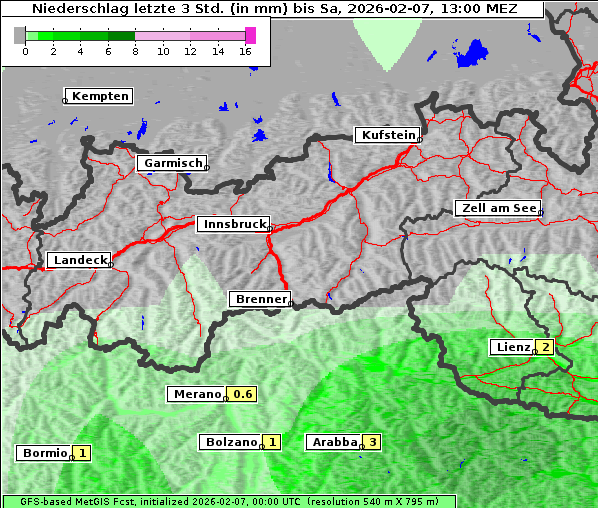 Niederschlag, 7. 2. 2026