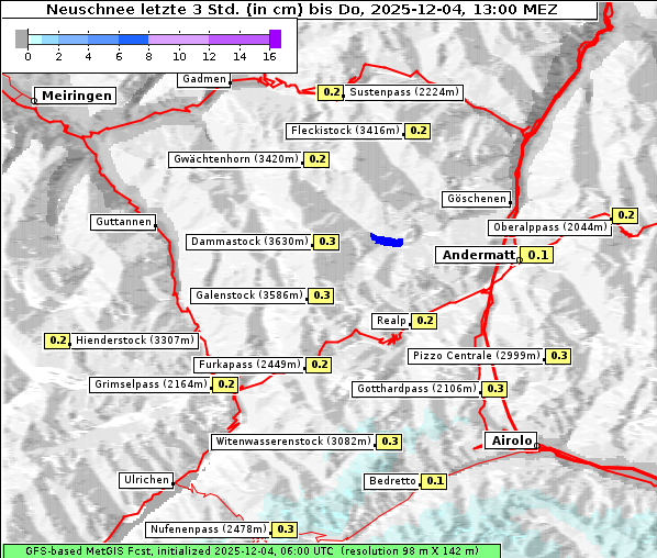 Neuschnee, 4. 12. 2025