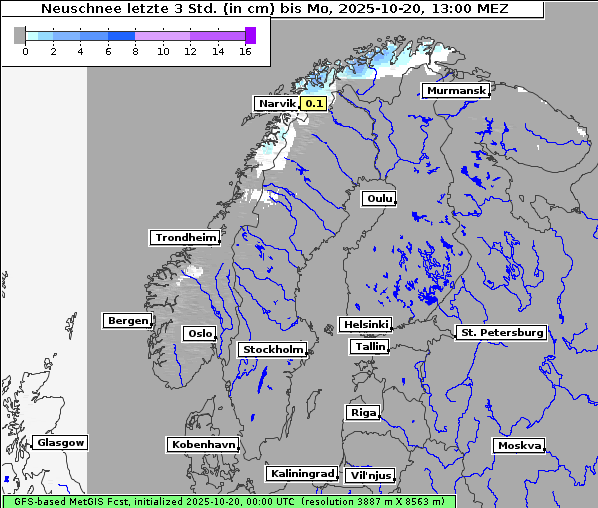 Neuschnee, 20. 10. 2025