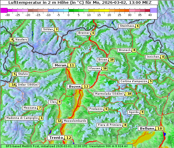 Temperatur, 2. 3. 2026