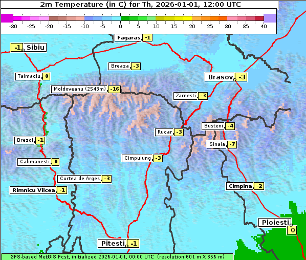 Temperatur, 1. 1. 2026