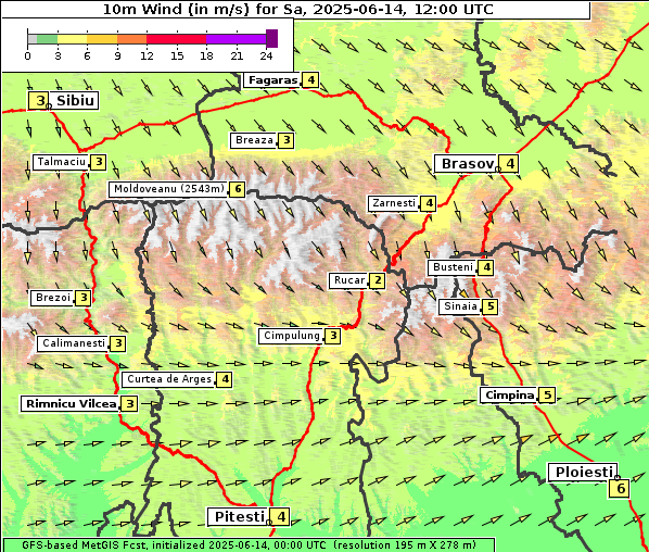 Wind, 14. 6. 2025