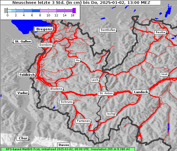 Neuschnee, 2. 1. 2025