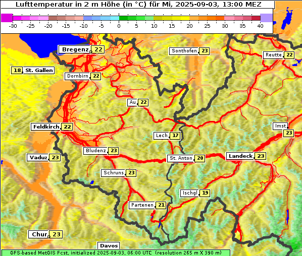 Temperatur, 3. 9. 2025