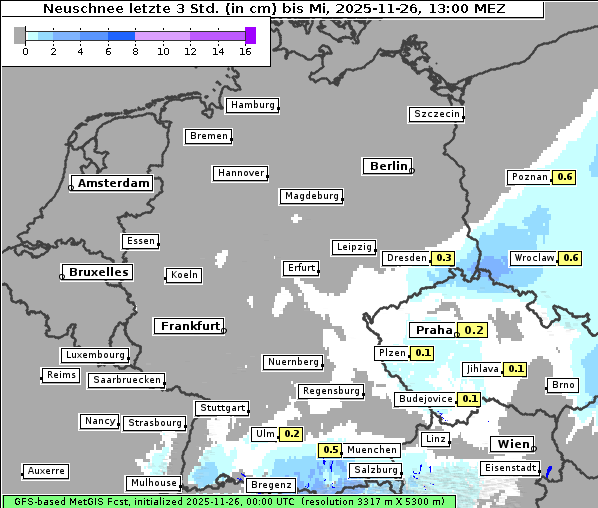 Neuschnee, 26. 11. 2025