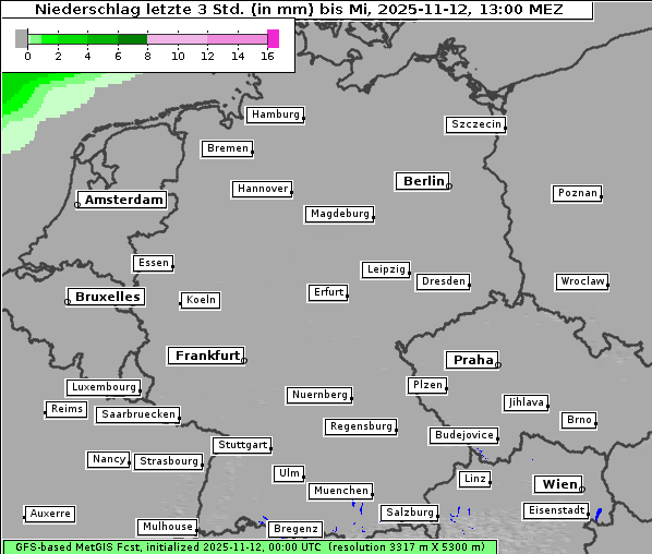 Niederschlag, 12. 11. 2025