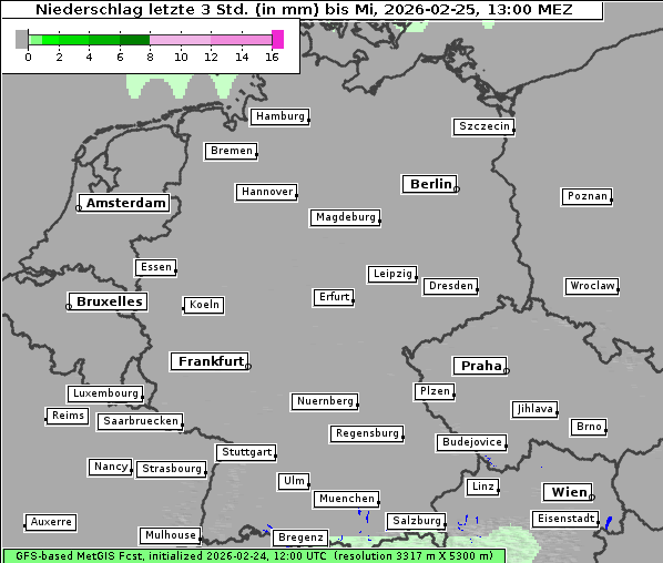 Niederschlag, 25. 2. 2026
