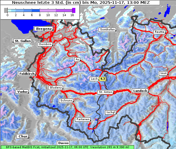 Neuschnee, 17. 11. 2025