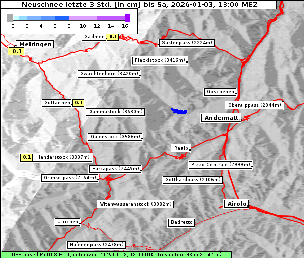 Neuschnee, 3. 1. 2026