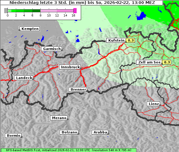 Niederschlag, 22. 2. 2026