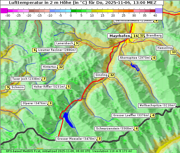 Temperatur, 6. 11. 2025