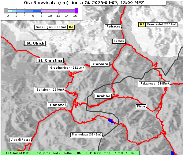 Neuschnee, 2. 4. 2026