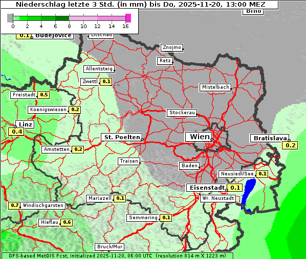 Niederschlag, 20. 11. 2025
