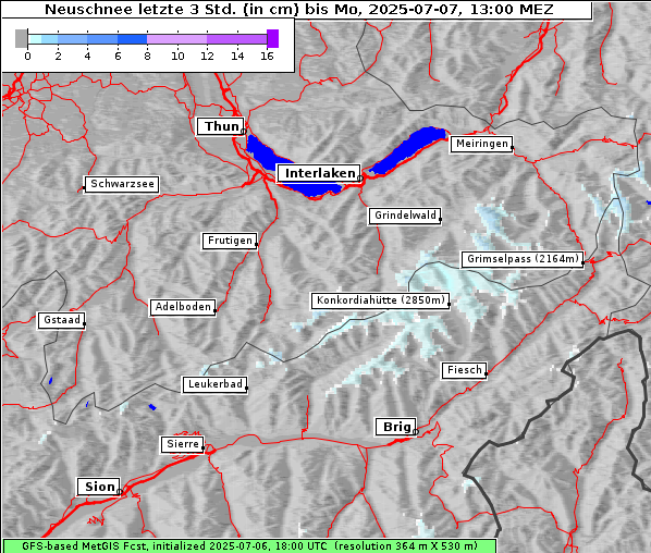 Neuschnee, 7. 7. 2025