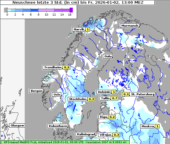 Neuschnee, 2. 1. 2026