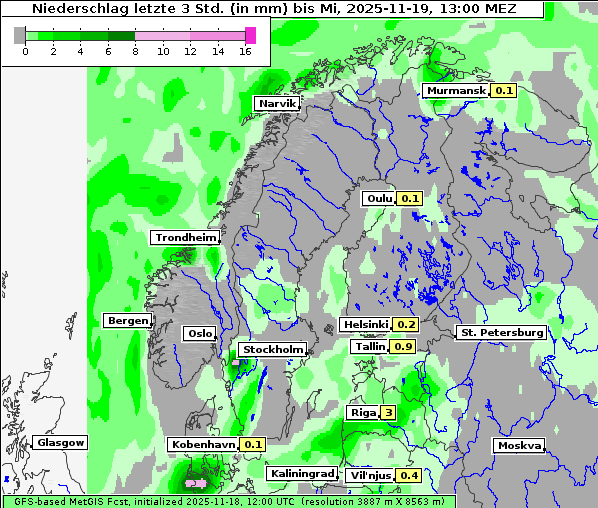 Niederschlag, 19. 11. 2025