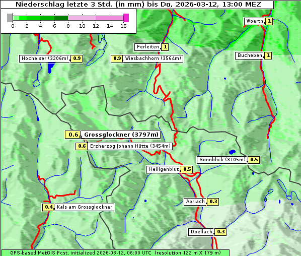 Niederschlag, 12. 3. 2026