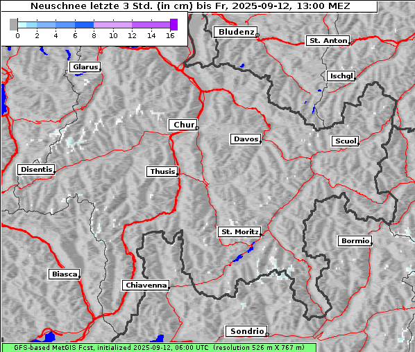 Neuschnee, 12. 9. 2025