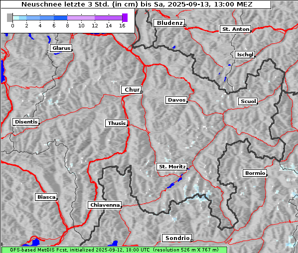 Neuschnee, 13. 9. 2025