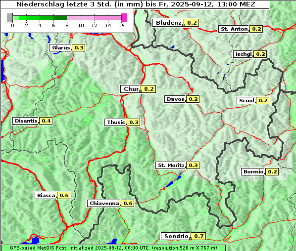 Niederschlag, 12. 9. 2025