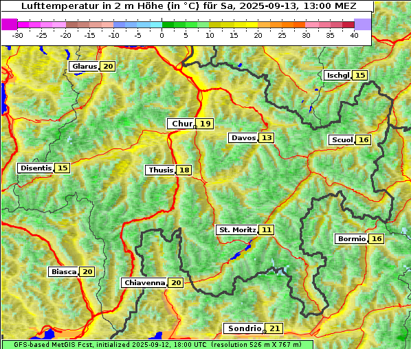 Temperatur, 13. 9. 2025