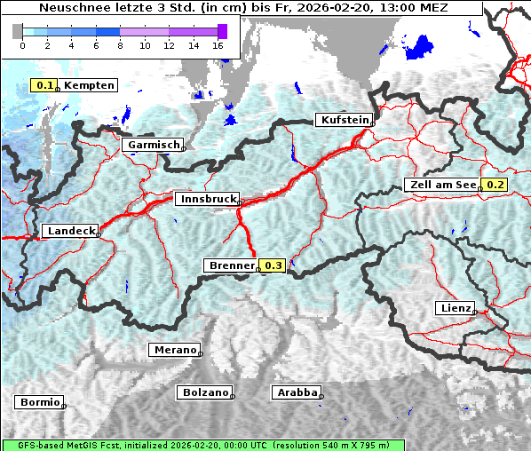 Neuschnee, 20. 2. 2026