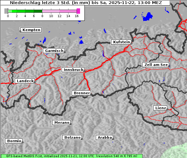 Niederschlag, 22. 11. 2025
