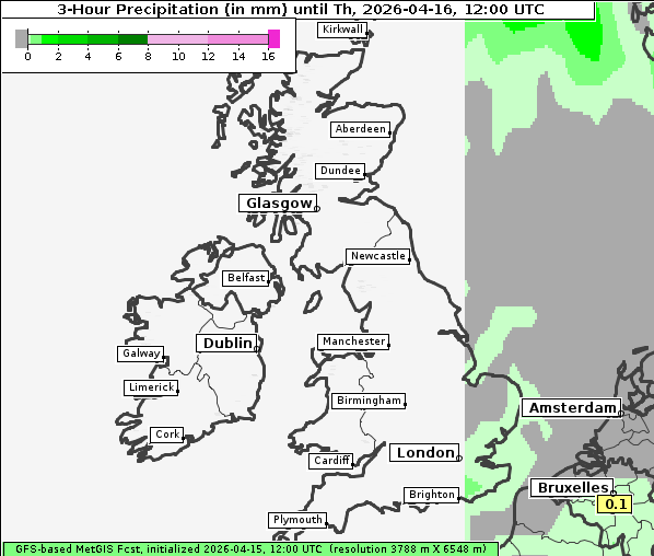 Niederschlag, 16. 4. 2026