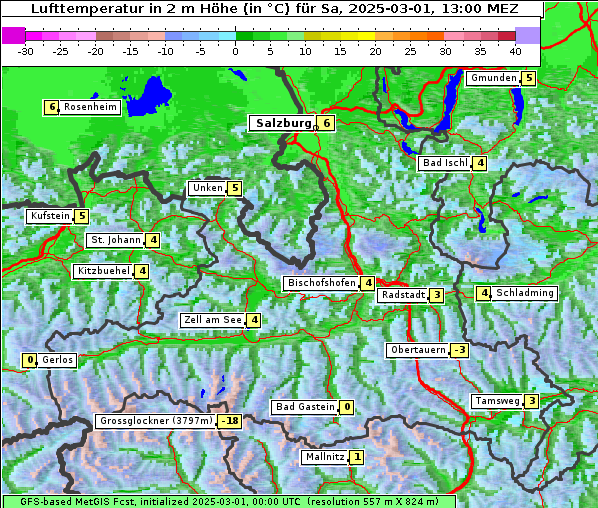 Temperatur, 1. 3. 2025