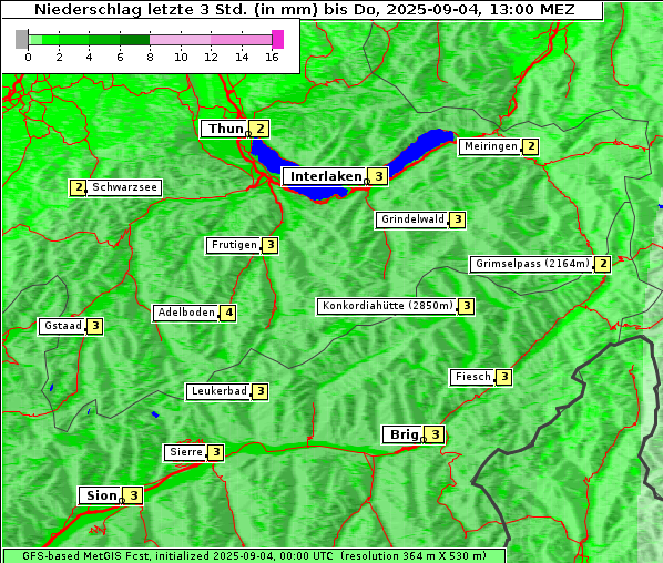 Niederschlag, 4. 9. 2025