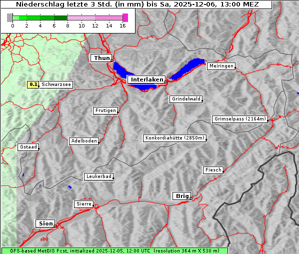 Niederschlag, 6. 12. 2025