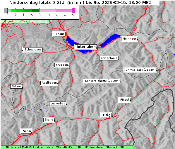 Niederschlag, 15. 2. 2026