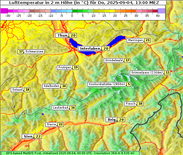 Temperatur, 4. 9. 2025