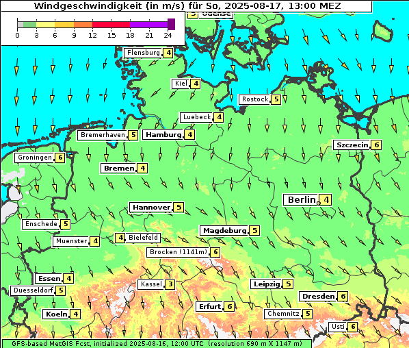 Wind, 17. 8. 2025