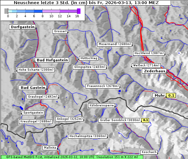Neuschnee, 13. 3. 2026