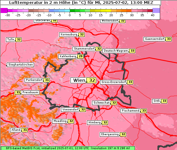 Temperatur, 2. 7. 2025