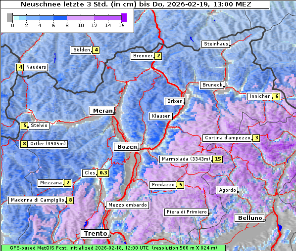 Neuschnee, 19. 2. 2026